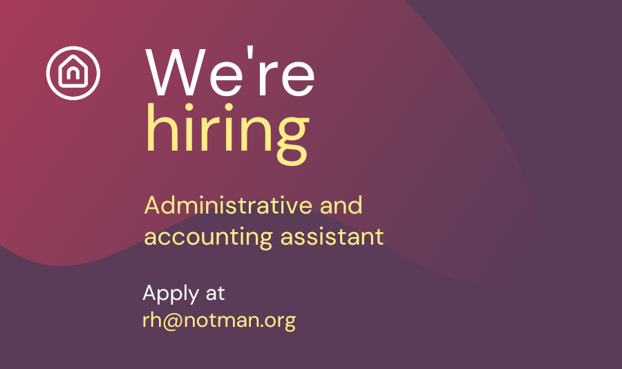 We're hiring administrative and accounting assistant